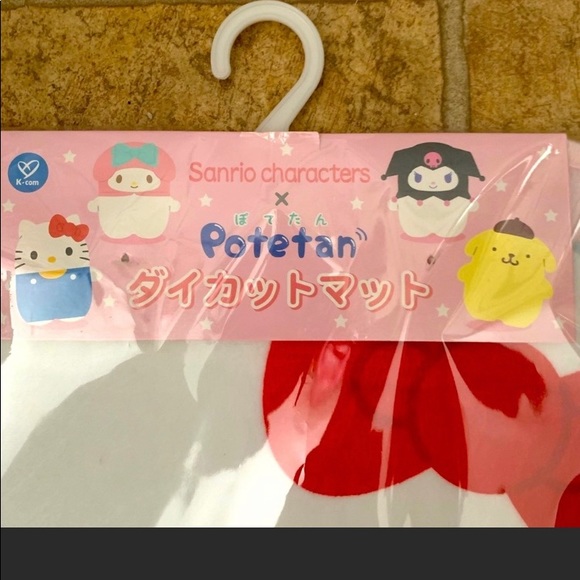 NEW From Japan RARE Kawaii ❤️ Sanrio Hello Kitty X Potetan Floor Mat💙 - Picture 4 of 9